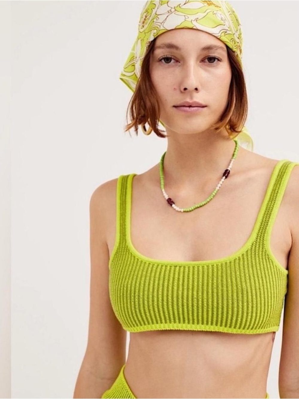FOR LOVE & LEMONS Ribbed knit Bralette